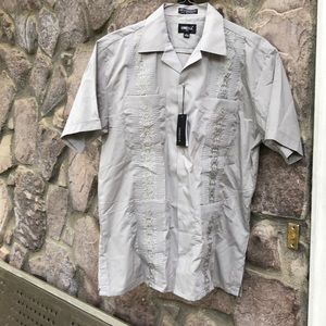 Omega Embroidered Men’s Short Sleeve Shirt Size L